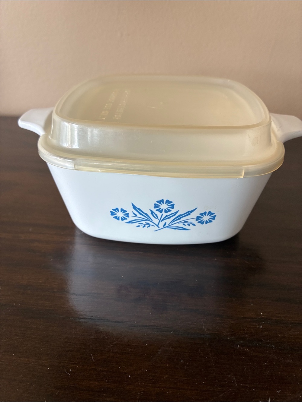 Corningware Blue Cornflower casserole dish and Translucent Lid